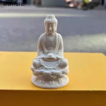 1шт. Фрукт из слоновой кости, статуя Будды Авалокитешвары, автомобильные аксессуары, бытовые жертвоприношения, украшения для гостиной, принадлежности для храма