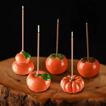 1шт Фруктовая хурма красочное украшение для дома креативный милый ладан курильница для благовоний