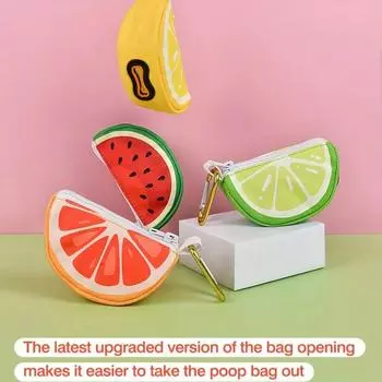 1шт фруктовый диспенсер для собачьих какашек с боковым отверстием для увеличения вместимости портативный держатель для мусорных мешков для собак аксессуары для собачьих какашек One Size