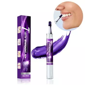 1шт гелевая ручка для отбеливания зубов быстрое удаление пятен желтых зубов отбеливающая белая ручка 5мл One size