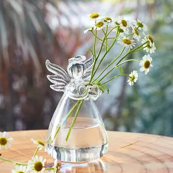 1шт гидропонная ваза для цветов прозрачный дом украшение ангел гостиная офис настольные украшения