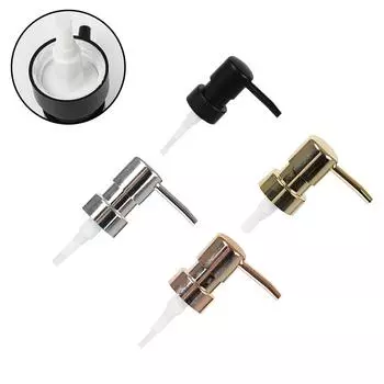 1шт. Головка насоса ABS Длина насоса: Длина трубки 9 см: 15см Практичный серебряный