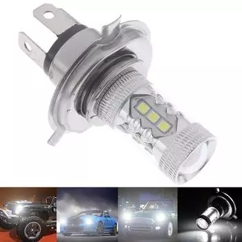 1шт H4 9003 Противотуманные фары Светодиодные фары 80 Вт Hi/Lo 90 Вт Лампа дальнего света DRL Белый