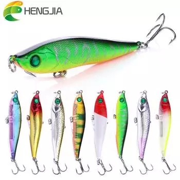 1шт Hengjia пластиковый карандаш рыболовные снасти крючок для форели щуки окуня