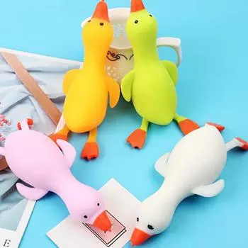 1шт игрушка в форме утки отскок и декомпрессия большой белый гусь мультяшная утка