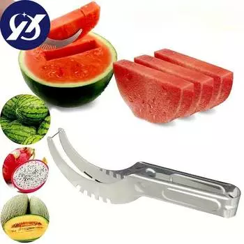 1шт инструмент для резки арбуза креативный многофункциональный нож для арбуза серебряный