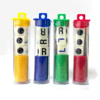 1шт интересные игральные кости в центре для клубных игровых посиделок, левая правая центральная настольная игра 1Pc красный