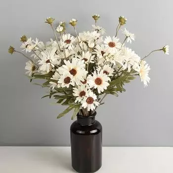 1шт искусственная хризантема поддельный букет цветов домашний офис свадьба декор