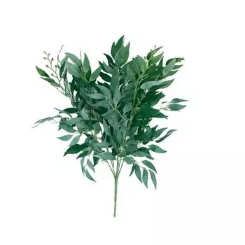 1шт искусственная листва ивы лист домашний сад этап свадьба DIY декор серый белый