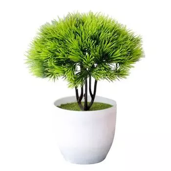 1шт искусственная сосновая трава растение свадьба домашний офис рабочий стол бонсай декор
