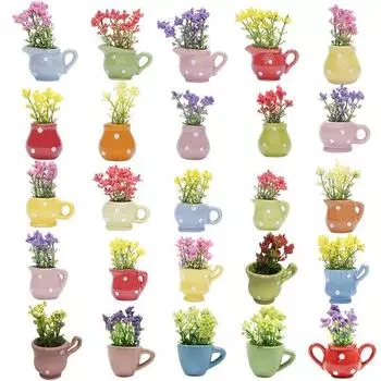 1шт искусственное растение цветок бонсай модель кукольный домик миниатюрный пейзаж декор N