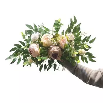 1шт искусственные цветы цветочная гирлянда арка цветочный декор белый орнамент украшение дома вывеска цветок свадьба вечеринка