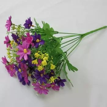 1шт искусственные цветы искусственные цветы украшение дома имитация натуральной орхидеи хризантемы белый