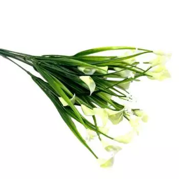 1шт искусственные гипсофила каллы цветы растение свадьба домашний декор оранжевый