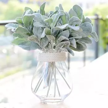 1шт искусственные растения цветок кроличьи уши лист DIY свадьба домашняя композиция венок красный