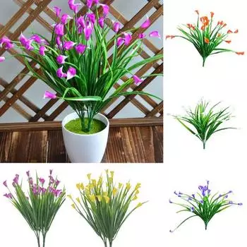 1шт искусственный цветочный сад DIY этап партии дома свадьба фестиваль ремесло декор белый