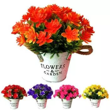 1шт искусственный цветок лотоса Miniascape свадьба домашний стол бонсай декор жёлтый