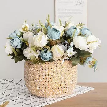 1шт искусственный цветок пиона цветок дома свадьба гостиная украшение фиолетовый