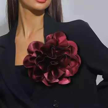 1шт., искусственный цветок, роскошная атласная универсальная цветочная брошь-булавка во французском стиле, доступно несколько вариантов