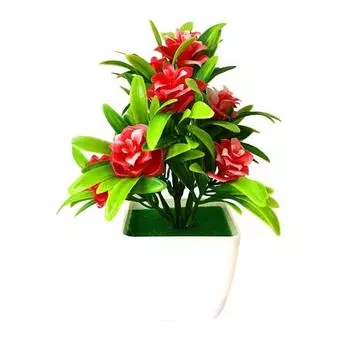 1шт искусственный цветок розы реквизит для свадьбы свадьба домашний стол бонсай декор оранжевый