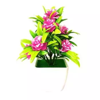 1шт искусственный цветок розы реквизит для свадьбы свадьба домашний стол бонсай декор оранжевый