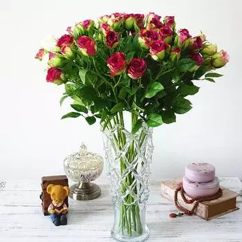 1шт искусственный цветок розы сад DIY этап партия свадьба праздник ремесло декор светло-розовый