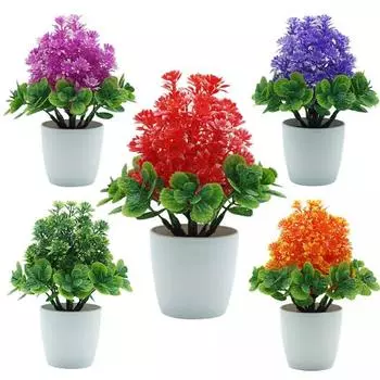 1шт искусственный цветок сезон дерево минисакапе свадебный домашний стол декор бонсай розы красного