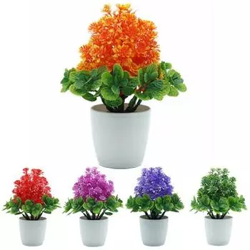 1шт искусственный цветок сезон дерево минисакапе свадебный домашний стол декор бонсай розы красного