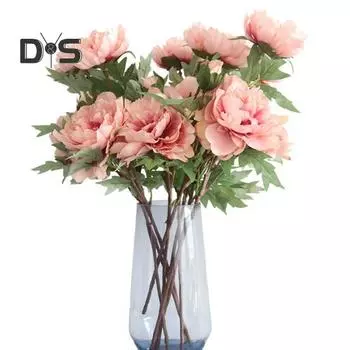 1шт искусственный пион домашний сад цветочная композиция гостиная бонсай декор светло-зеленый