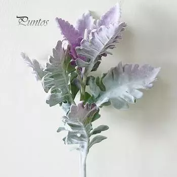 1шт искусственный Senecio Cineraria поддельные растения фото реквизит DIY домашний офис декор Purple Green