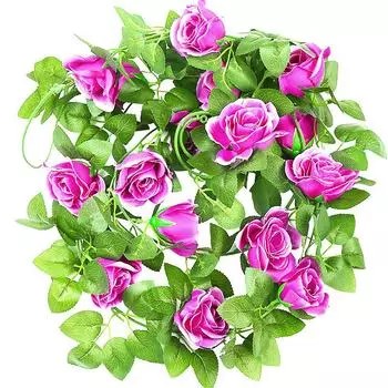 1шт искусственный венок из виноградной лозы ротанговая роза подвесное настенное украшение имитация цветочной гирлянды искусственный