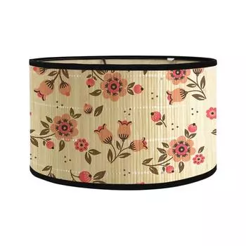 1шт Экологичный абажур для настольной лампы для домашнего декора, абажур ручной работы с цветочным принтом, декоративный 30x30x20см 30*30*20CM
