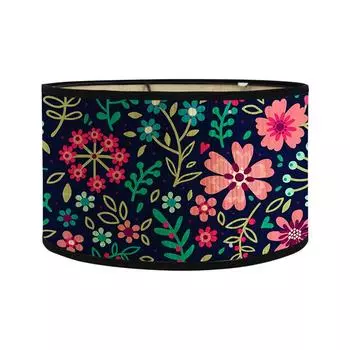 1шт Экологичный абажур для настольной лампы для домашнего декора, абажур ручной работы с цветочным принтом, декоративный 30x30x20см 30*30*20CM