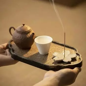 1шт керамический держатель для благовоний украшение для дома подставка для благовоний настольные украшения для дома мини