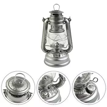 1шт Керосиновая лампа 276 Антикварные украшения Металл Винтаж чёрный