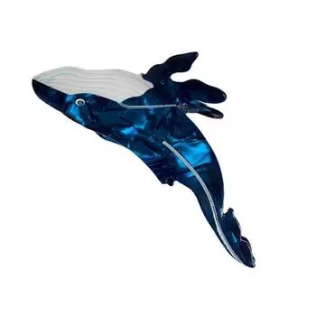 1шт китовый волос коготь ацетатные заколки для волос для женщин популярные заколки для волос с животными синий