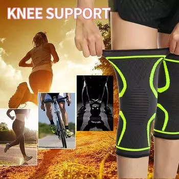 1шт коленный бандаж поддержка компрессионный рукав дышащая накладка для бега трусцой спортивные 2XL