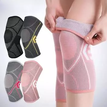 1шт колено поддержка бандаж для женщин колено компрессионные рукава для облегчения боли в суставах артрит травма восстановление боль в колене M