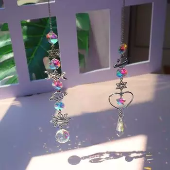 1шт колокольчик солнца кулон Ловец снов висит падение домашний сад декор Windchime