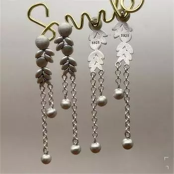 1шт колосья пшеницы ретро старая матовая пшеница длинные серьги с бахромой серьги ювелирные изделия