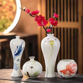 1шт композиция из сушеных цветов медянка зеленая керамическая гидропонная цветочная емкость маленькие украшения многостиль