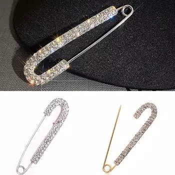 1шт корсаж брошь брюки талия затянуть свитер кардиган большая булавка мода анти-пустая булавка пряжка женские аксессуары роскошь серебряный