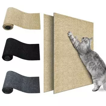 1шт ковер для кошек отделка кошачий столб ковер для угла дивана самоклеящийся внутренний протектор кошачий коврик для мебели 30*30cm темно серый