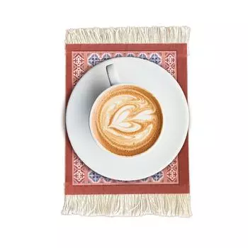 1шт коврик для мыши офисный стол скатерть теплоизолятор тканый коврик персидский стиль подставка под приборы фон реквизит кисточка коврики для чашек кухня 1pcs
