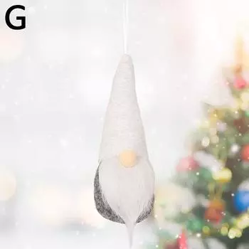 1шт креативная безликая кукла игрушка лесной старик рождественское украшение подвесной кулон новогодний подарок