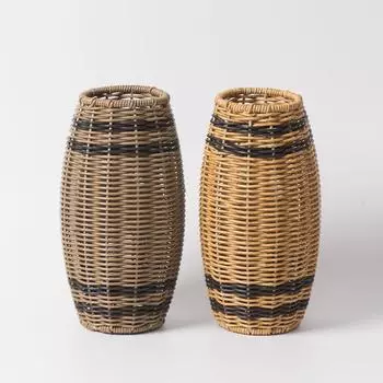 1шт креативная ваза своими руками ротанговая цветочная композиция ручной работы плетеный горшок домашний декор