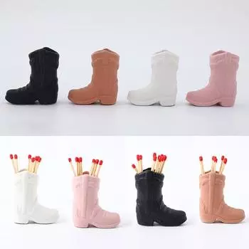 1шт креативные керамические спичечные сапоги Striker Matchpot Cowboy Boot держатель спичек поставляется с воспламенителем