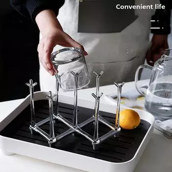 1шт креативный держатель для чашки домашний дренажный держатель для чашки кофе стеклянный держатель для чашки чая подвесная полка для хранения