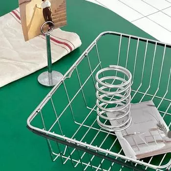 1шт креативный модный держатель зубных щеток с резьбой полая настольная декоративная стойка для хранения серебряный