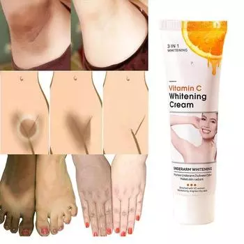 1шт крем с витамином С для осветления кожи, отбеливающий подмышки, локти, колени, осветляющий крем для кожи, увлажняющий лосьон для тела, крем для осветления меланина
